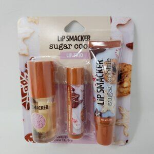 Lip Smacker Sugar Cookie Lip Trio Set With Lip Oil & 2 Lip Balms